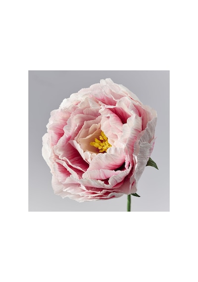 Yapay Çiçek, Beyaz-açık Pembe, 50 Cm, Şakayık