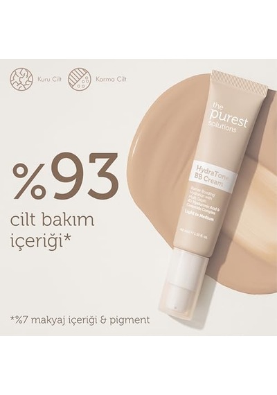 The Purest Solutions Bb Cream Hydra Tone 40 Ml Light To Medium 00