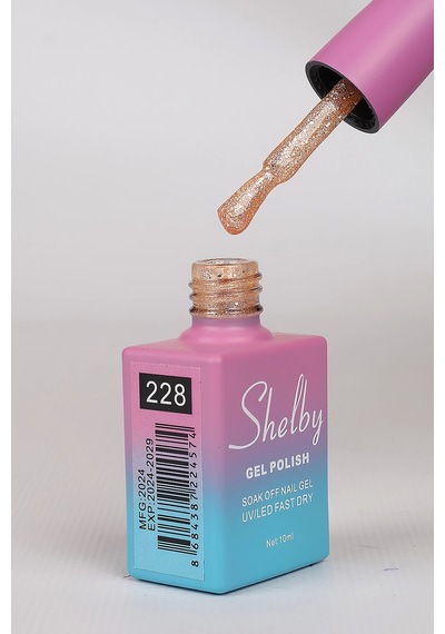 Shelby 10 Ml. A228 Işıltılı Renkli Kalıcı Oje