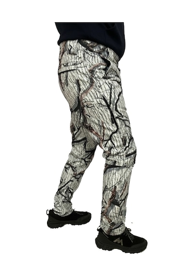 Mysia Outdoor Kar Desen Soft Shell Pantolon Avcı Pantolon İçi Polarlı Çok Renkli