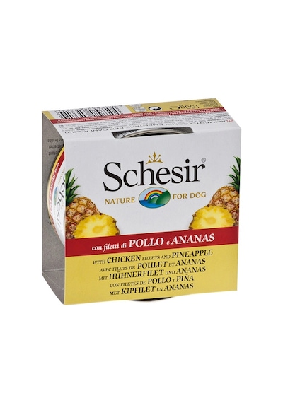 Schesir Fruit Tavuk Ve Ananaslı 150 Gr Yetişkin Köpek Konservesi