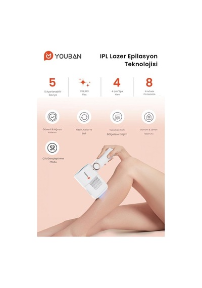 Youban Ipl Buz Lazer Epilasyon Tüy Alma