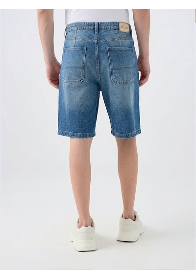 Super Baggy Fit Erkek Şort Denim