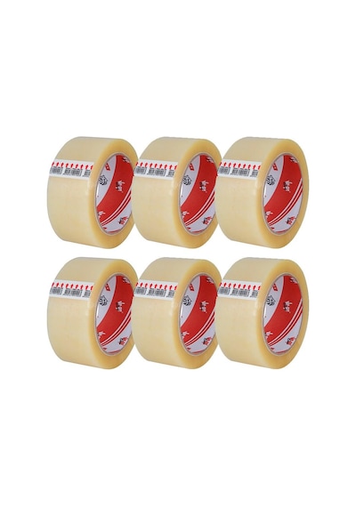 Vege Aslan Şeffaf Koli Bandı 6 Adet 45mm x 100 Mt