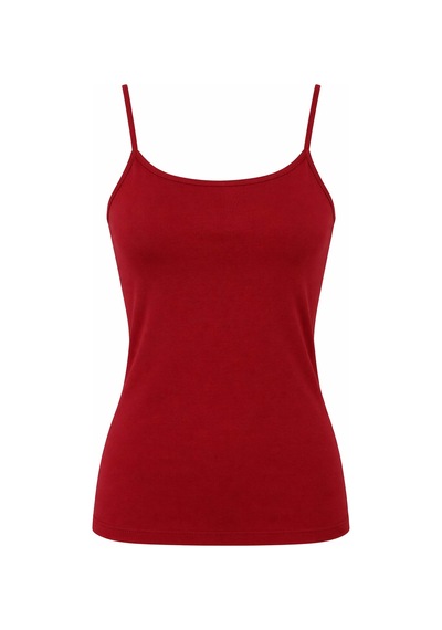 Trender Lastik Askı Uzun Bordo Kadın Atlet 580-04