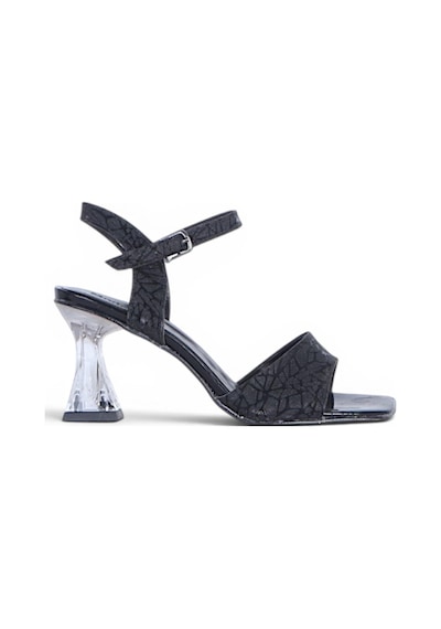 Ayakcenter Byn Ayışığı By41 Siyah 10cm Kadın Topuklu Sandalet