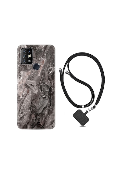 Samsung Uyumlu A51 Kılıf Resimli Silikon Black Flowers 1391