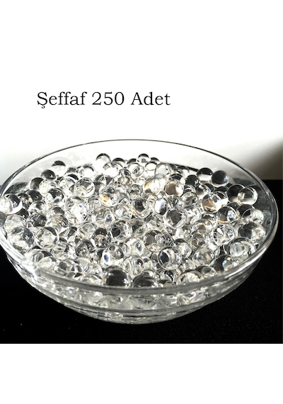 Şeffaf Kristal Saydam Akvaryum Süsü Teraryum Hidrojel Orbeez Orbiz Su Boncuk Dekoratif 500 Adet Xl 250 Adet