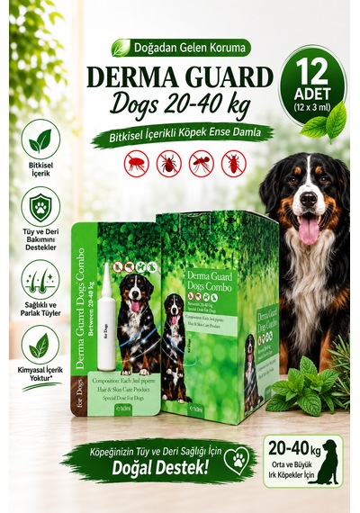 Köpek Ense Damla 20-40 Kg 12 X 3 Ml 12'li Paket Pire Kene Koruma