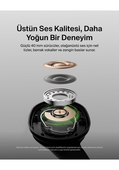 Soundform Surround Bluetooth Kulak Üstü Kulaklık, Gürültü Engelleme, Kablosuz, 60 Saat Çalma Süresi, Yumuşak Kulak Yastıkları, İphone, Galaxy, İpad, Seyahat, Ev, Ofis İçin, Siyah Soundform Surround Bluetooth Kulak Üstü Kulaklık, Gürültü Engelleme, Kablosuz, 60 Saat Çalma Süresi, Yumuşak Kulak Yastıkları, İphone, Galaxy, İpad, Seyahat, Ev, Ofis İçin, Siyah