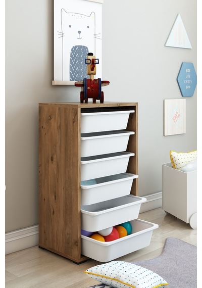 Kids 6 Sepetli Oyuncak Dolabı Organizer Saklama Depolama Box Çam-beyaz Kahverengi Kids 6 Sepetli Oyuncak Dolabı Organizer Saklama Depolama Box Çam-beyaz Kahverengi
