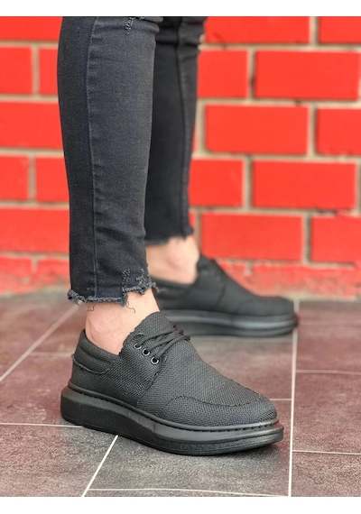 Kb-042 Kuback Bağcıklı Kömür Günlük Erkek Ayakkabı Siyah1