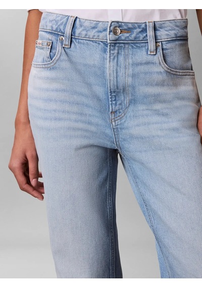 Calvin Klein Hıgh Rıse Straıght L, Ylx Mavi Kadın Kot Pantolon Calvin Klein Hıgh Rıse Straıght L, Ylx Mavi Kadın Kot Pantolon