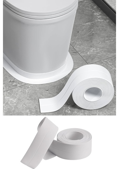 Siolanzi Su Sızdırmaz Lavabo Kenar Bandı 3.2 Metre Beyaz