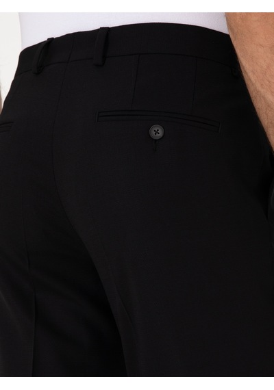 Cacharel Siyah Slim Fit Yün Karışımlı Klasik Kumaş Pantolon Cacharel Siyah Slim Fit Yün Karışımlı Klasik Kumaş Pantolon