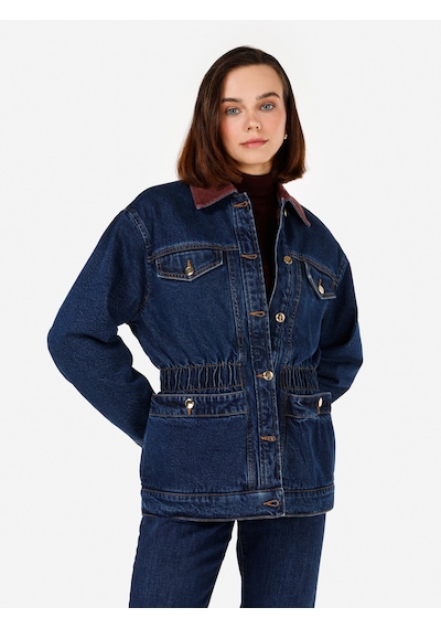 Colins Koyu Mavi Kadın Ceket Denim