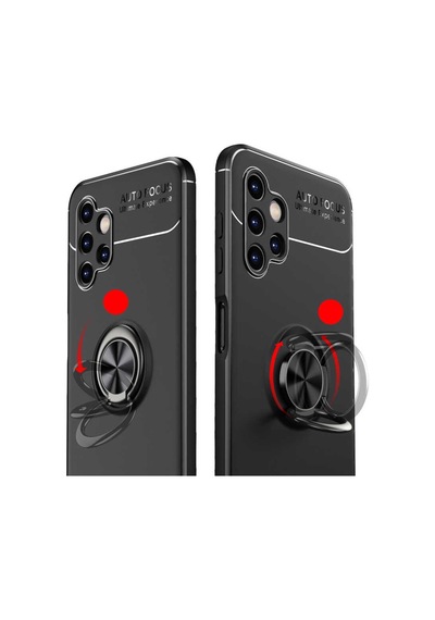 Samsung Uyumlu Galaxy A13 4G Kılıf Yüzüklü Magnetli Ravel Case Kapak