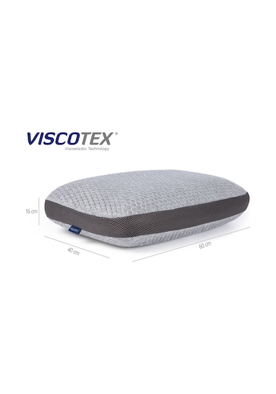 Doğal Lif Kılıflı Hava Kanallı Visco Ortopedik Yastık 60x40x16