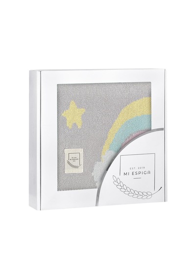 Organik Bebek Battaniyesi Rainbow Çok Renkli