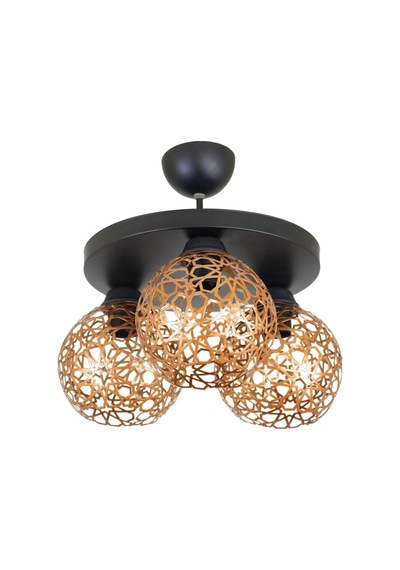 Selçuklu Top Motif Yıldız Ferforje Model Retro Plafonyer Avize U