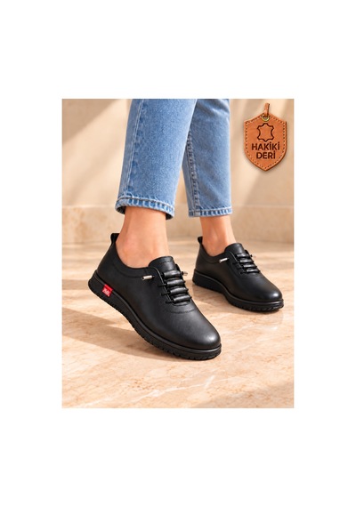 Ms Baccio Kadın İçi Dış Hakiki Deri Sade Model Çok Şık Çok Rahat Ortopedik Taban Günlük Casual Ayakkabı Siyah Ms Baccio Kadın İçi Dış Hakiki Deri Sade Model Çok Şık Çok Rahat Ortopedik Taban Günlük Casual Ayakkabı Siyah