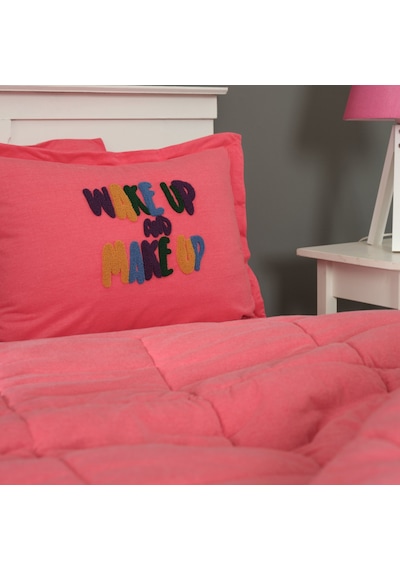 Karaca Home Motto Cotton Comfort Tek Kişilik Fuşya