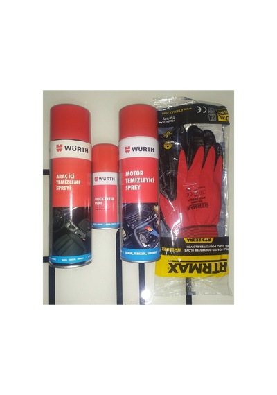 Hızlı Motor Temizleme+araç Içi Temizleme+klima Temizleme+eldiven Set Orjinal Yeni Ürün