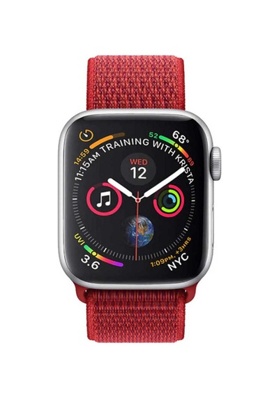 Watch 38mm Uyumlu Krd-03 Hasır Pat Kordon 67-tricolor Red