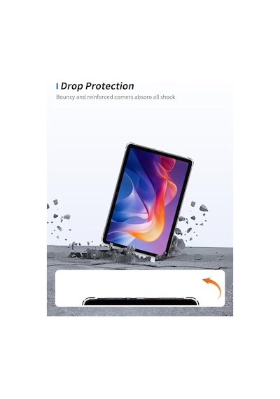Xiaomi Redmi Pad 2 11inç 2025 Kılıf Darbelere Dayanıklı Şeffaf Kapak Kılıf