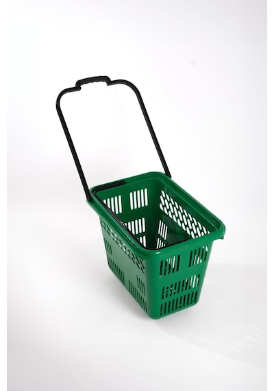 Tekerlekli Market Sepeti Tekerlekli Alışveriş Sepeti 54 L Yeşil