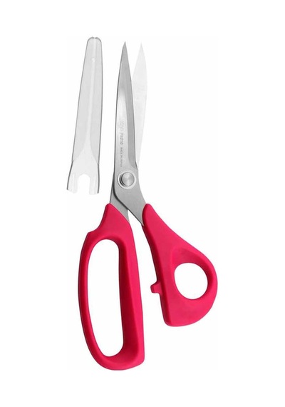 Kai V5210 Kılıflı Pembe Plastik Saplı Kumaş Kesim Makası 21 Cm
