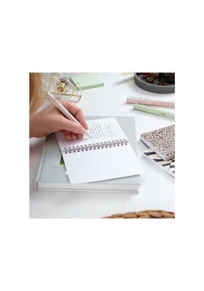 Leopar Desenli 3'lü Spiralli Defter Seti 10x14 Cm Karton Kapak Açık Gri
