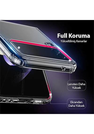 Dux Ducis Crystal Clin Series Samsung Galaxy Z Flip3 5g Shockproof Şeffaf Silikon Kılıf- 5775 Mh-hs3659-6602