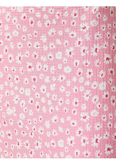 Koton Leopar Desenli Midi Etek Yırtmaçlı Pembe Desenli 2sal70022ık