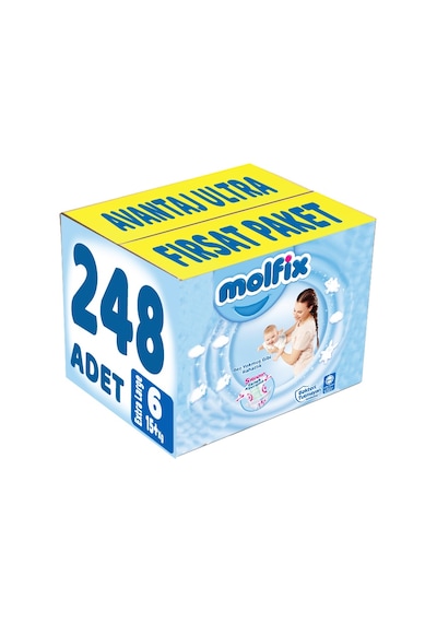 Molfix Bebek Bezi 6 Numara Xlarge Avantaj Ultra Fırsat Paketi 248 Adet 4'lü
