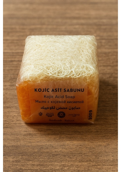 Beş Adet Kojic Asit, Kabak Lifli Güzellik Sabunu Bitkisel Sabun