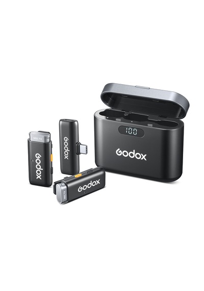 Godox Wes2 Kit2 İkili Kablosuz Mikrofon Type-c Uyumlu