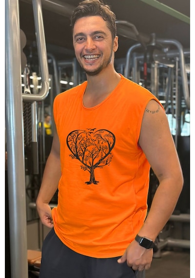 Bluu Kolsuz Spor T-shirt Tank Top Spor Atlet Fitness Atlet