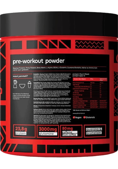 Saf Nutrition Athletics/pre-workout Protein Mix 420 G Karışık