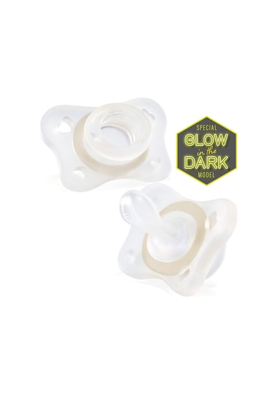 Chicco Gece Parlayan Physioforma Mini Soft 2'li Emzik 2-6 Ay