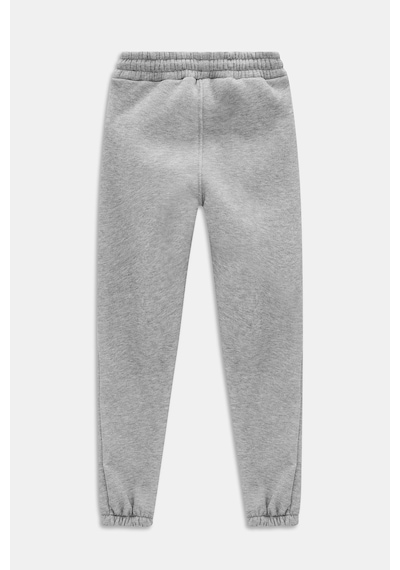 Sââde Kadın Standart Fit Beli Ve Paçası Lastikli Basic Jogger Eşofman Altı - 3 İplik Gri