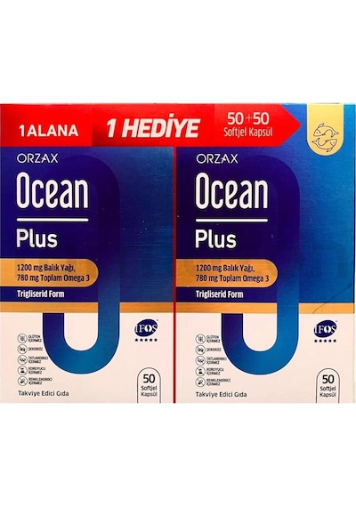 Ocean Plus 1200 Mg 50+50 Softjel Kapsül - 1 Alana 1 Hediye 850081345190
