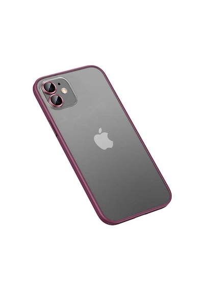 Apple Uyumlu iPhone 11 Kılıf Zore Retro Kapak Koyu Mor