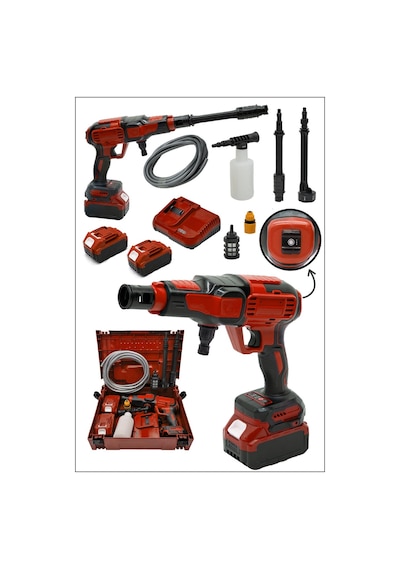 Pro Seri 48wf Kömürsüz Motor Yüksek Basınçlı Akülü Oto Araba Yıkama İlaçlama Makinesi Şarjlı