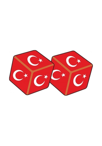 Zar Bayrak Sticker 15 X 6 Cm