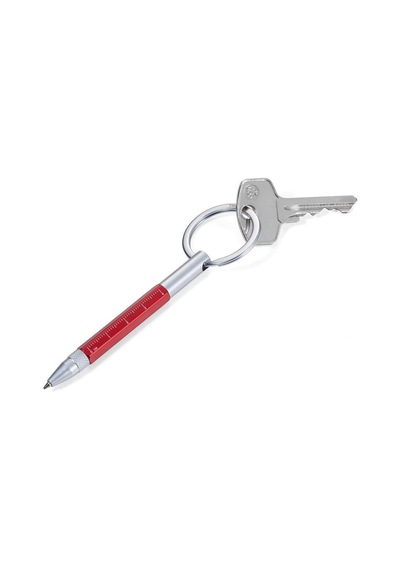 Troika Kyp25rd Kyp25rd Micro Construction Anahtarlık Tükenmez Kalem Kırmızı Genel