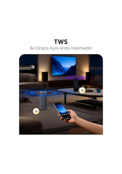Nowgo F6 20w Rgb Speaker Su Geçirmez Taşınabilir Kablosuz Bluetooth Hoparlör Siyah