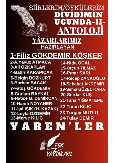 Dividimin Ucunda-2- Yarenler- Şiirlerim/öykülerim