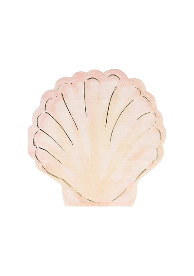 Meri Meri - Shell Napkins - Deniz Kabuğu Peçete