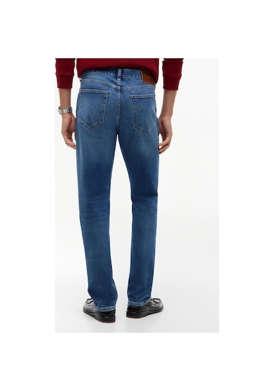Tommy Hilfiger Slım Straıght Denton Jean Pantolon Düz Paça Cobalt Mavi-16416 Blue
